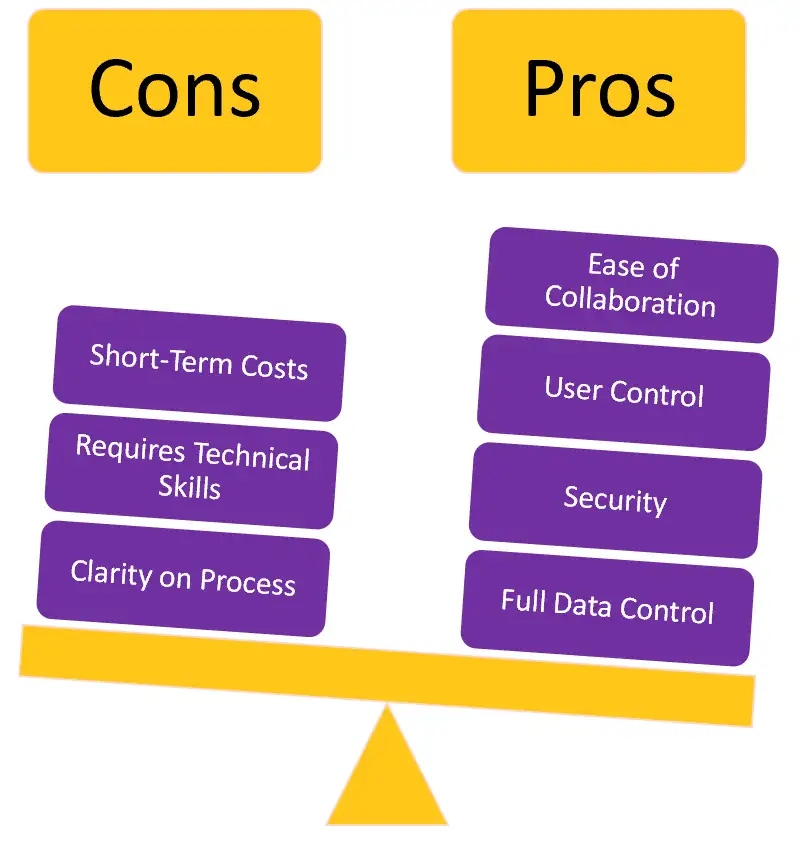 weights scale on pros and cons of converting access to web app