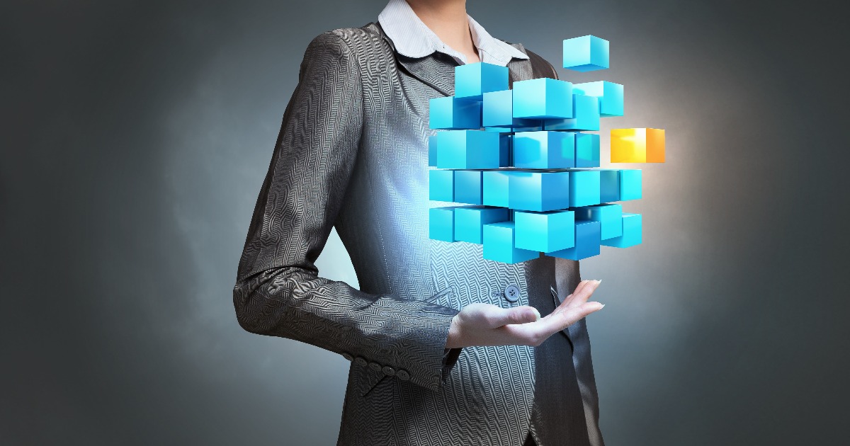 professional business leader holding data