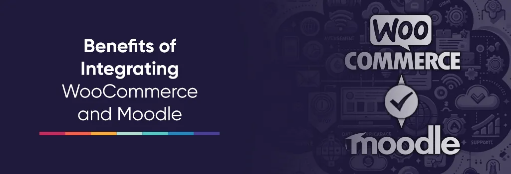 Benefits of Integrating WooCommerce and Moodle. Integrating WordPress/WooCommerce with Moodle Benefits of Integrating WooCommerce and Moodle. Integrating WordPress/WooCommerce with Moodle