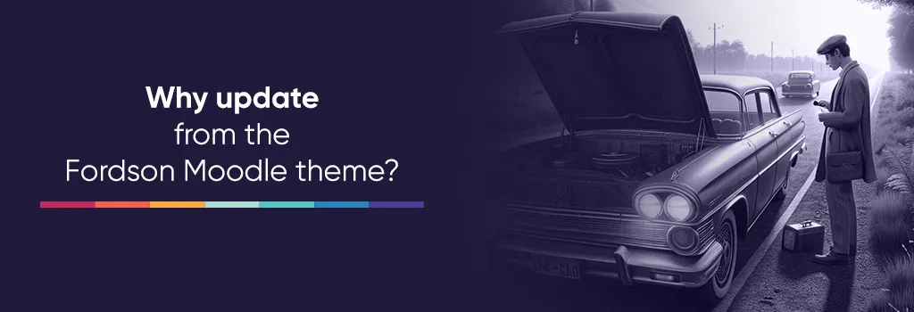 broken card on the side of the road - Update Fordson Moodle theme