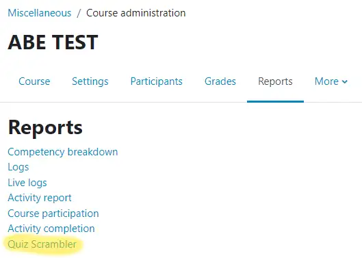 Moodle Quiz Scrambler - prevent cheating in moolde Moodle Quiz Scrambler - prevent cheating in moolde