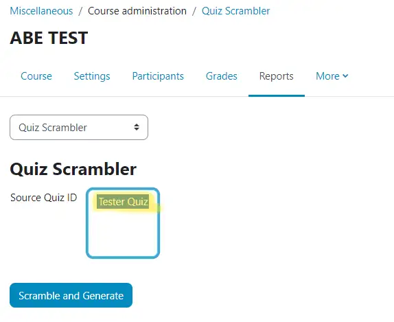 Moodle Quiz Scrambler - prevent cheating in moolde Moodle Quiz Scrambler - prevent cheating in moolde