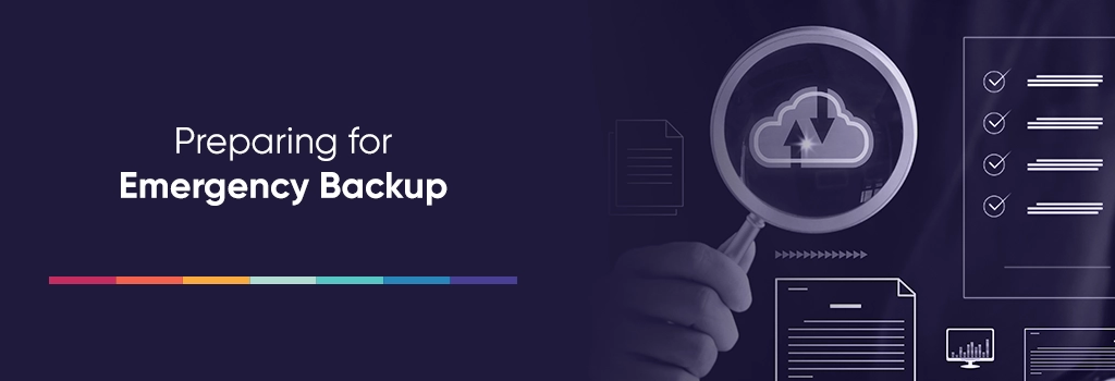 Preparing for Emergency Backup