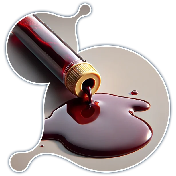 blood spilling out of vaccute - Medical College QA QI Technology Integration