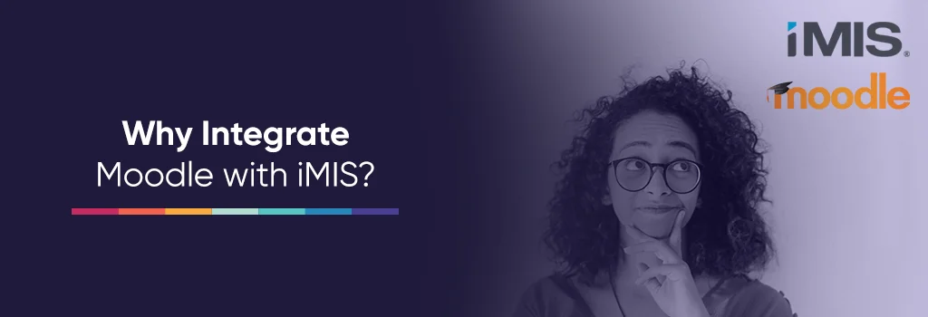 woman with thinking expression and finger on her chin - iMIS Moodle Plugin Review