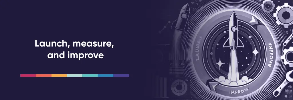 Rocket in concentric rings with gauges and gears, echoing launch, measure, improve - Methods to Course Development on Moodle. Rocket in concentric rings with gauges and gears, echoing launch, measure, improve - Methods to Course Development on Moodle.