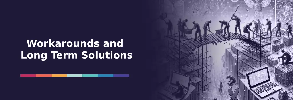 Team building a bridge between systems to represent CSS conflict solutions – Why Moodle CSS Gets Overwritten When Administrators Work Together.