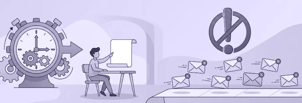 Illustration represents the automated deadline reminder system not sending emails - Moodle Notification Settings: How to Keep Students Informed